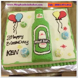 Bánh Sinh Nhật Hình Lon Bia Chai Rượu - LK32